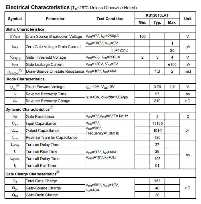 冠禹KS12010LAT单N沟道高级功率MOSFET.png